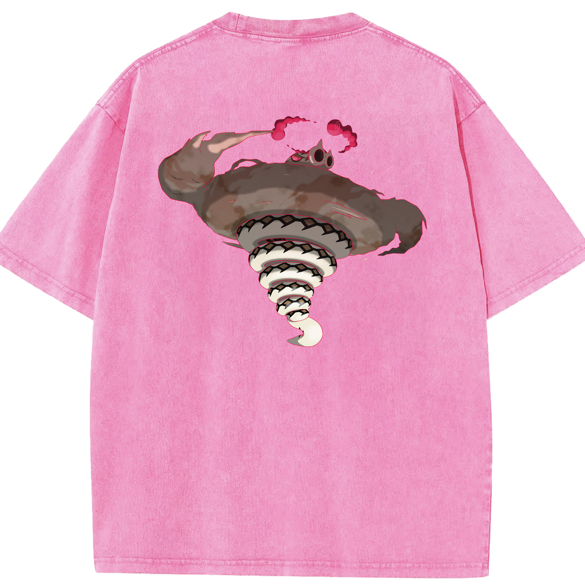 （画像用） ポケットモンスター Pokémon 綿100% ヴィンテージ風 半袖Tシャツ（背面プリント）